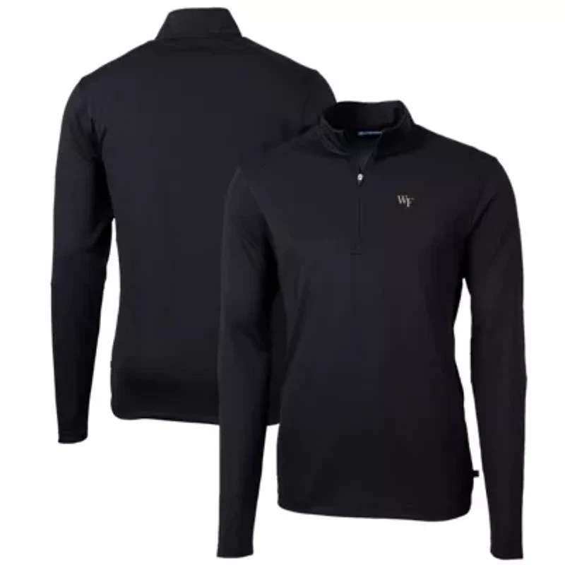 NCAA Wake Forest Demon Deacons Big & Tall Virtue Eco Pique Recycled Quarter-Zip Pullover Top