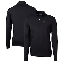 NCAA Wake Forest Demon Deacons Big & Tall Virtue Eco Pique Recycled Quarter-Zip Pullover Top