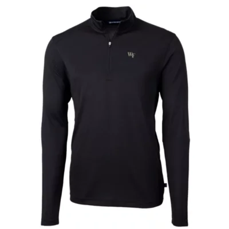 NCAA Wake Forest Demon Deacons Big & Tall Virtue Eco Pique Recycled Quarter-Zip Pullover Top