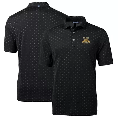 NC A&T Aggies NCAA North Carolina Big & Tall Virtue Eco Pique Tile Print Recycled Polo