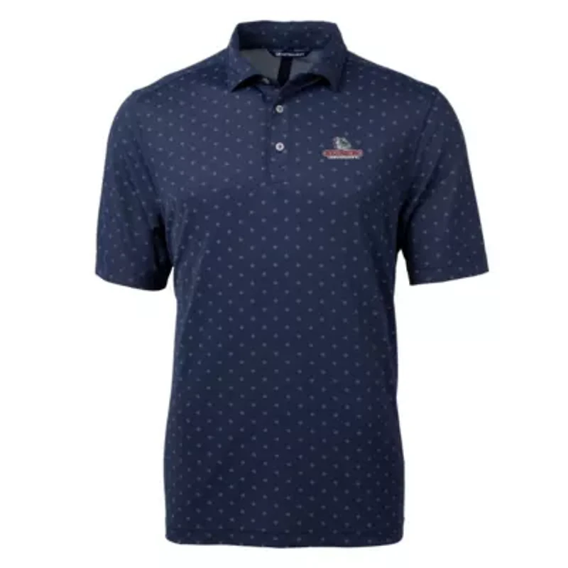 Gonzaga University Bulldogs NCAA Big & Tall Virtue Eco Pique Tile Print Recycled Polo
