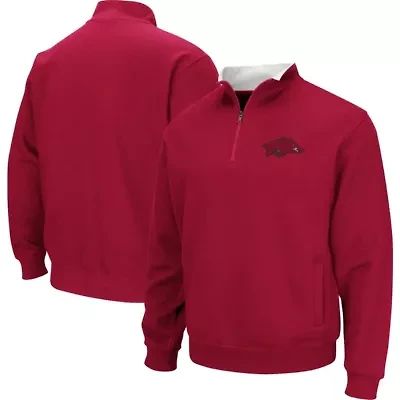 NCAA Arkansas Razorbacks Big & Tall Tortugas Logo Quarter-Zip Sweatshirt