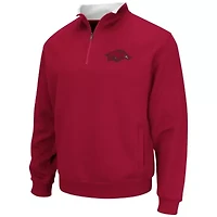 NCAA Arkansas Razorbacks Big & Tall Tortugas Logo Quarter-Zip Sweatshirt