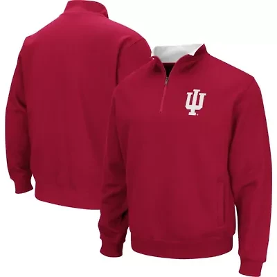 NCAA Indiana Hoosiers Big & Tall Tortugas Logo Quarter-Zip Sweatshirt