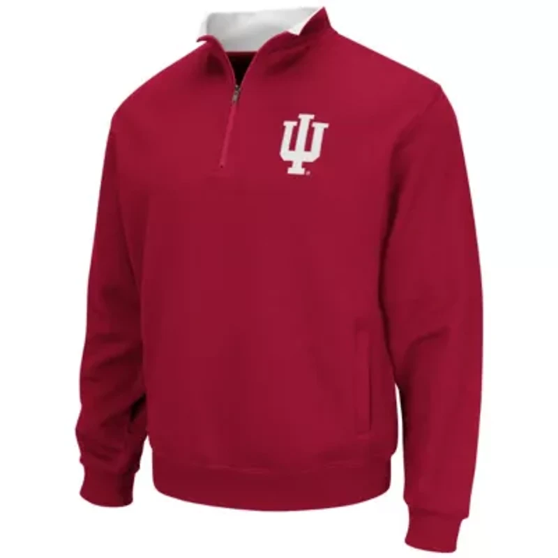 NCAA Indiana Hoosiers Big & Tall Tortugas Logo Quarter-Zip Sweatshirt