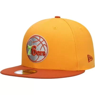 NBA Gold/Rust Philadelphia 76ers 59FIFTY Fitted Hat
