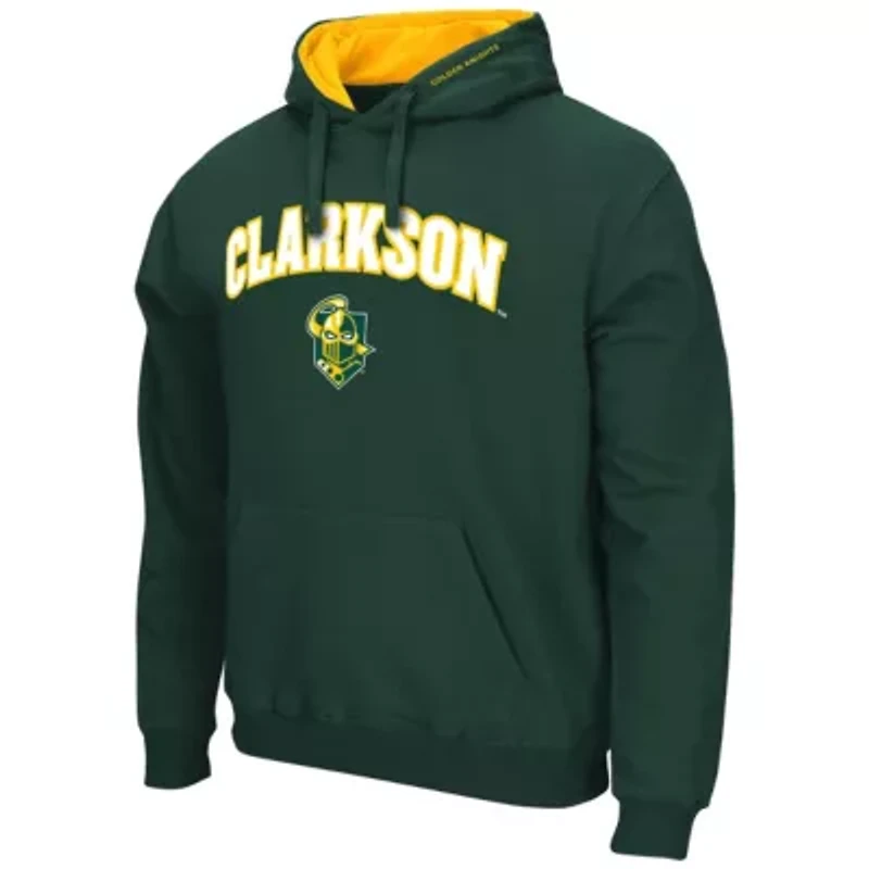NCAA Clarkson Golden Knights Arch & Logo 3.0 Pullover Hoodie