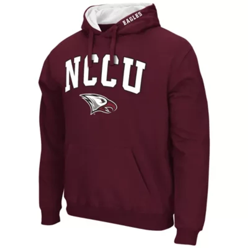 NC Central Eagles NCAA North Carolina Arch & Logo 3.0 Pullover Hoodie