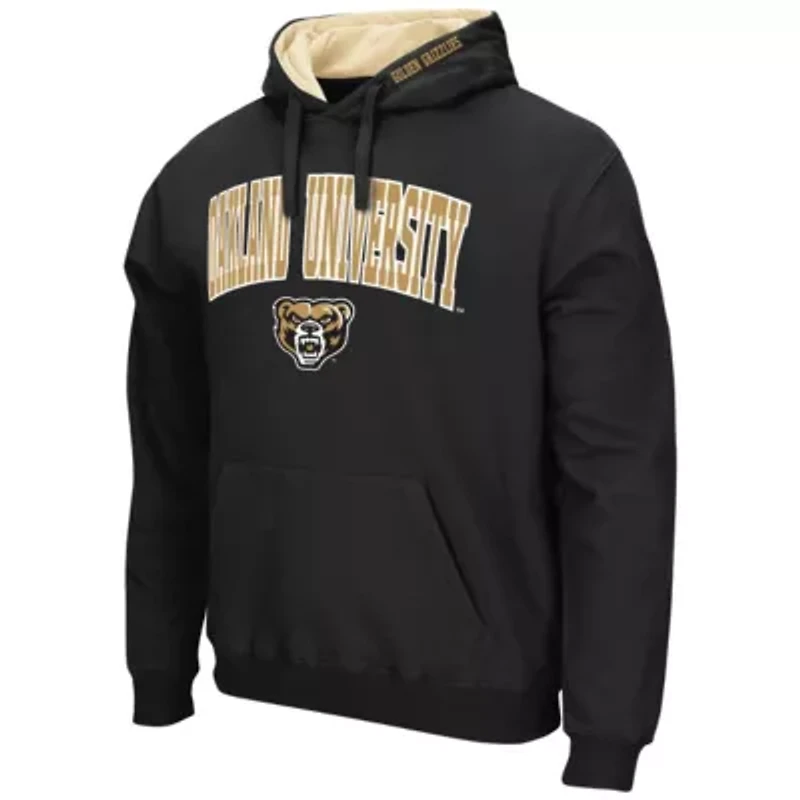 NCAA Oakland Golden Grizzlies Arch & Logo 3.0 Pullover Hoodie