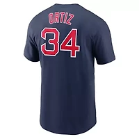 Boston Red Sox MLB Nike David Ortiz Name & Number Logo T-Shirt