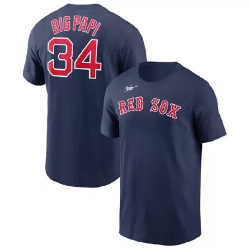 Boston Red Sox MLB Nike David Ortiz Name & Number Wordmark T-Shirt