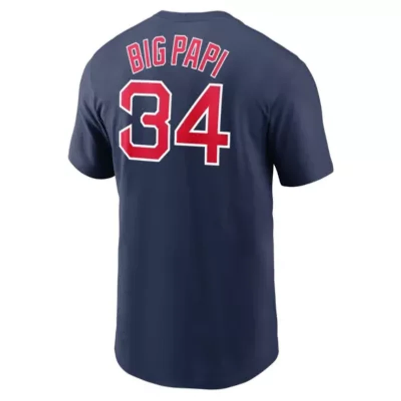 Boston Red Sox MLB Nike David Ortiz Name & Number Wordmark T-Shirt