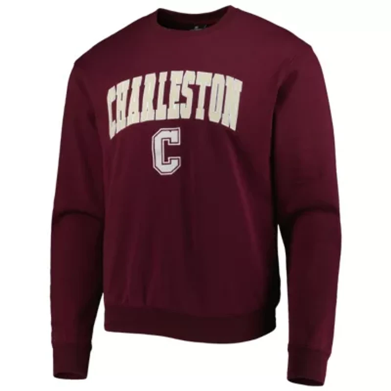 NCAA Charleston Cougars Arch Over Logo Pullover Sweatshirt
