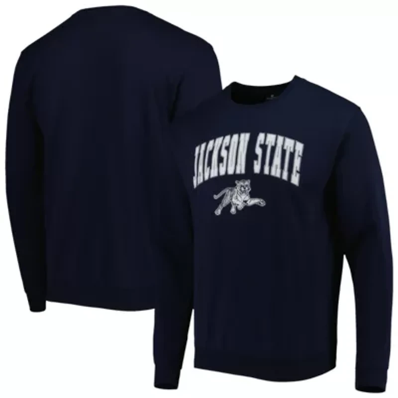 NCAA Jackson State Tigers Arch Over Logo Pullover Sweatshirt