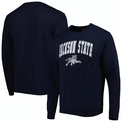 NCAA Jackson State Tigers Arch Over Logo Pullover Sweatshirt