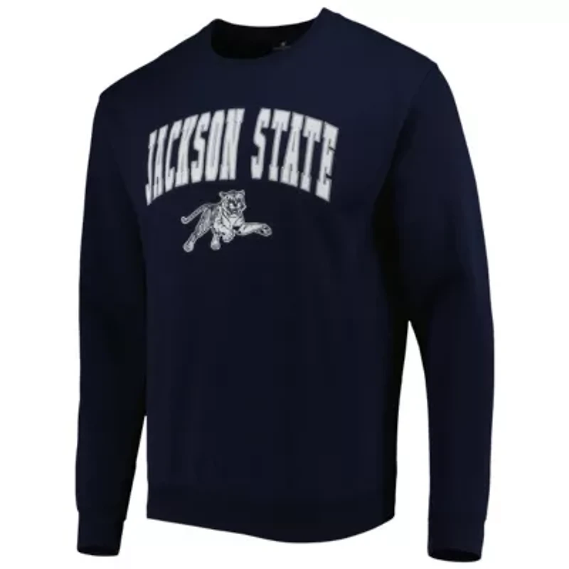 NCAA Jackson State Tigers Arch Over Logo Pullover Sweatshirt