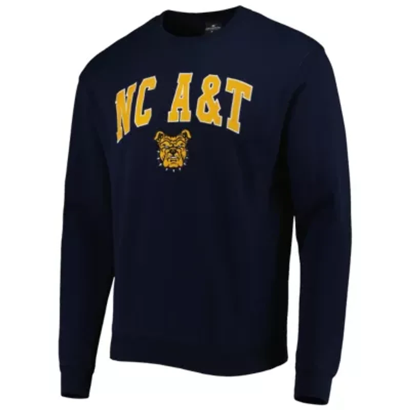 NC A&T Aggies NCAA North Carolina Arch Over Logo Pullover Sweatshirt