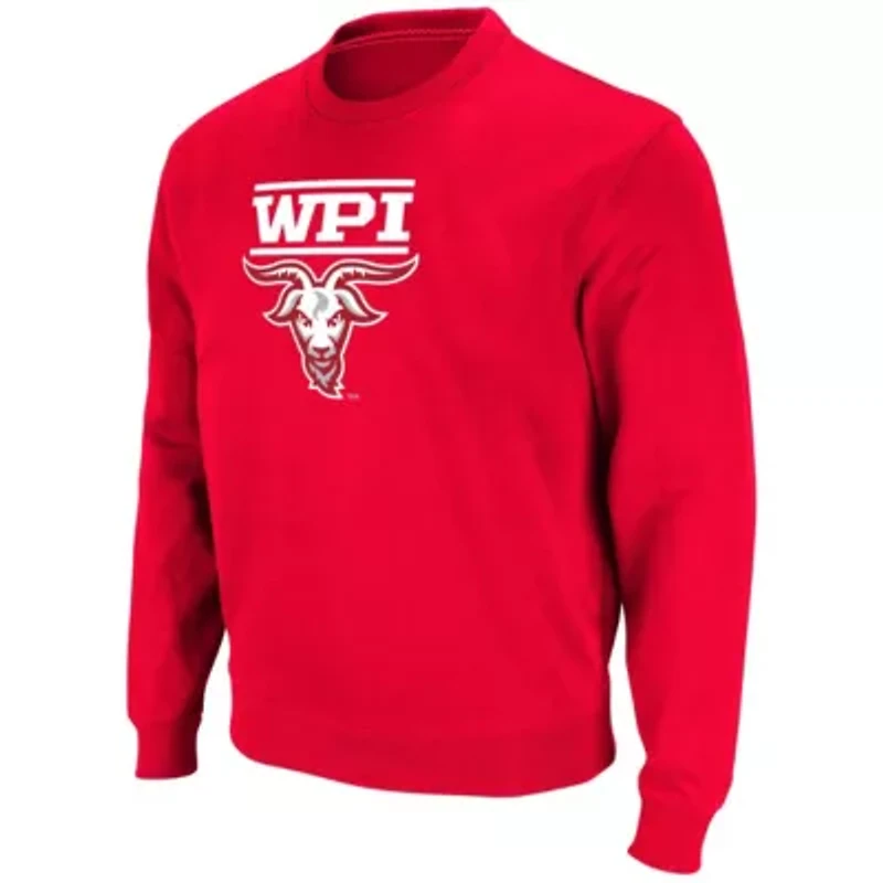 NCAA Worcester Polytechnic Institute Engineers Arch Over Logo Pullover Sweatshirt