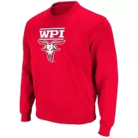 NCAA Worcester Polytechnic Institute Engineers Arch Over Logo Pullover Sweatshirt