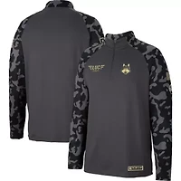 NCAA Loyola Chicago Ramblers OHT Military Appreciation Long Range Raglan Quarter-Zip Jacket