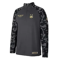 NCAA Loyola Chicago Ramblers OHT Military Appreciation Long Range Raglan Quarter-Zip Jacket
