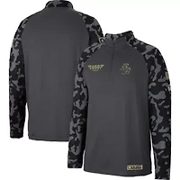 NCAA San Diego Toreros OHT Military Appreciation Long Range Raglan Quarter-Zip Jacket