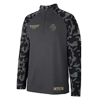 NCAA San Diego Toreros OHT Military Appreciation Long Range Raglan Quarter-Zip Jacket