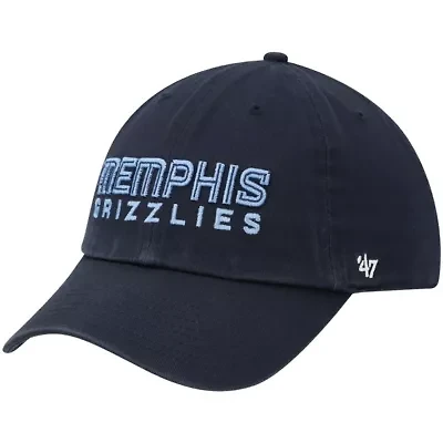 NBA Memphis Grizzlies Clean Up Wordmark Adjustable Hat