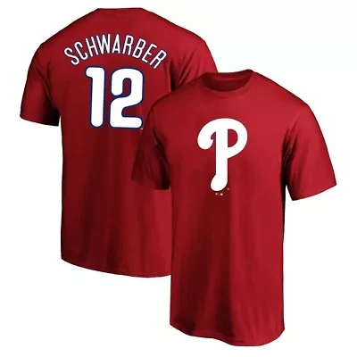 MLB Fanatics Kyle Schwarber Philadelphia Phillies Big & Tall Name Number T-Shirt