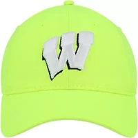 NCAA Under Armour Neon Wisconsin Badgers Signal Caller Performance Adjustable Hat