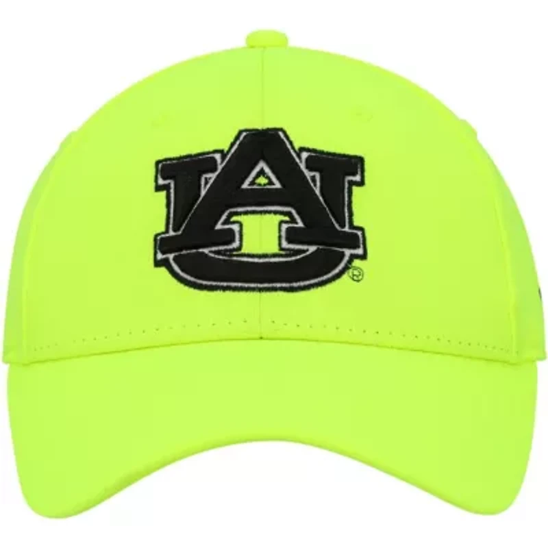 NCAA Under Armour Neon Auburn Tigers Signal Call Performance Flex Hat