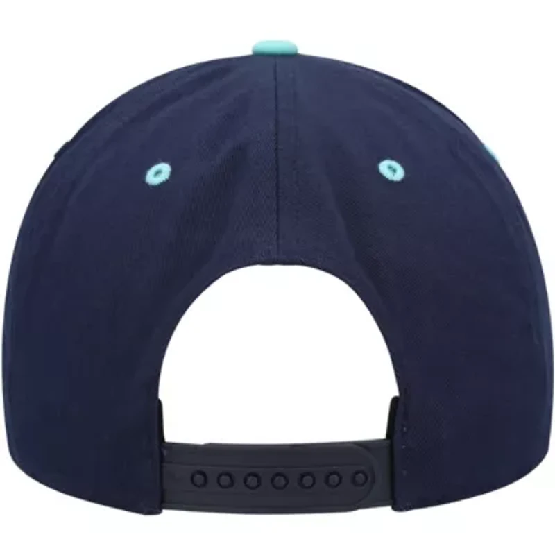 NHL Deep Sea Blue/Light Seattle Kraken Super Hitch Adjustable Snapback Hat