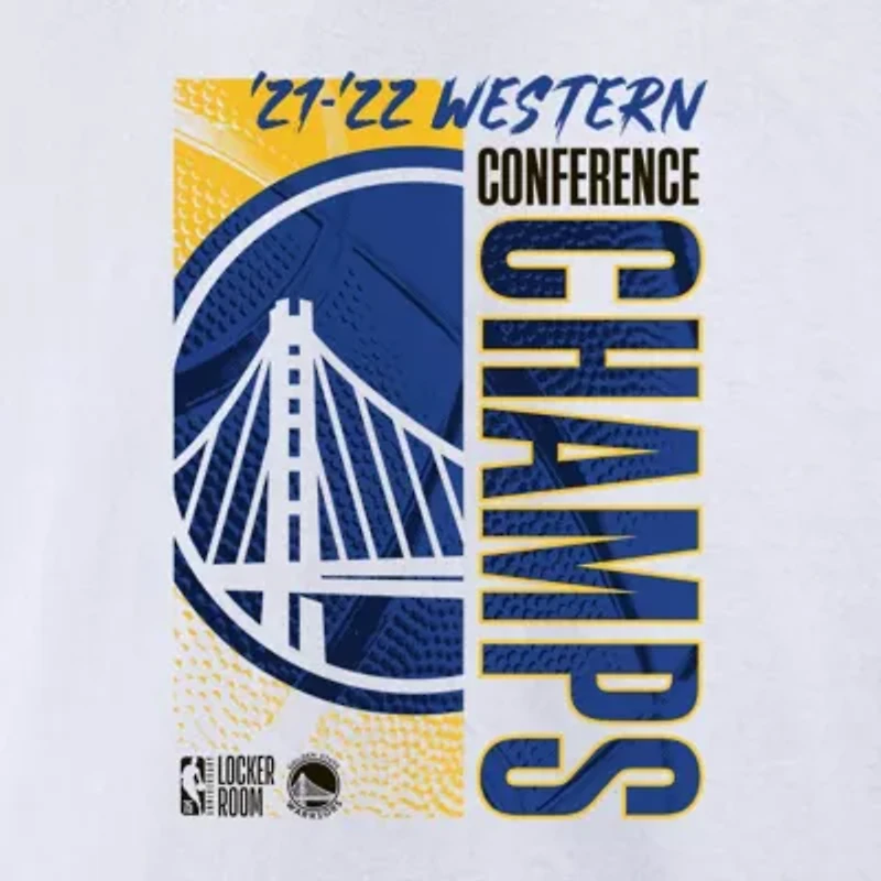 NBA Fanatics Golden State Warriors 2022 Western Conference s Big & Tall Locker Room T-Shirt
