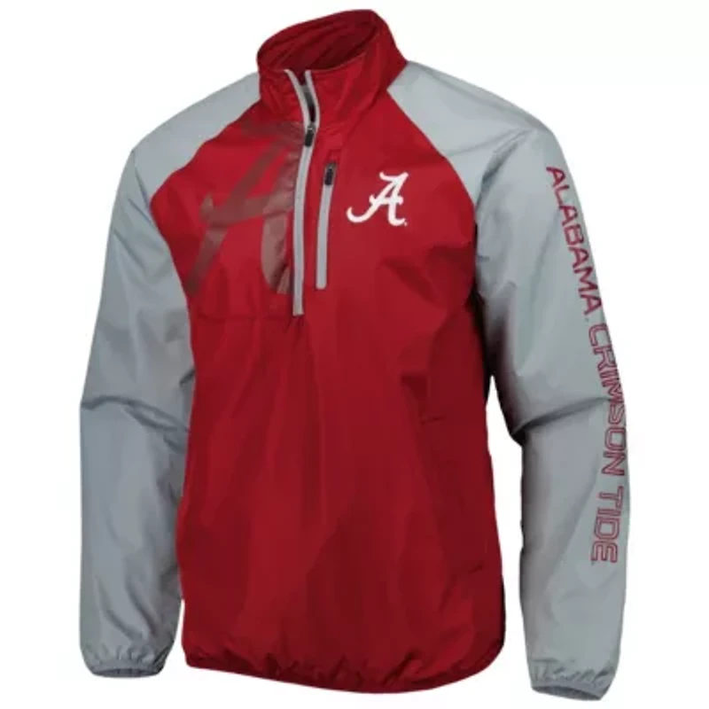 Alabama Crimson Tide NCAA Point Guard Raglan Half-Zip Jacket