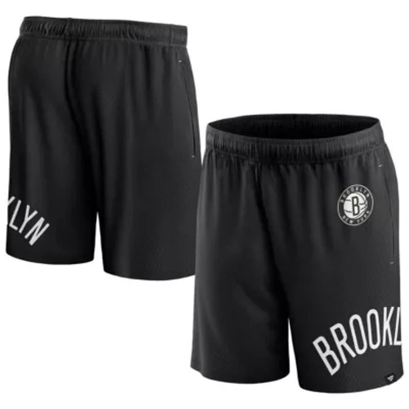 NBA Fanatics Brooklyn Nets Free Throw Mesh Shorts