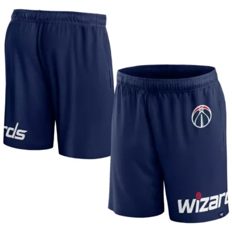 NBA Fanatics Washington Wizards Free Throw Mesh Shorts