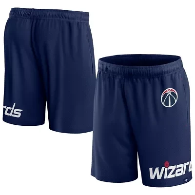 NBA Fanatics Washington Wizards Free Throw Mesh Shorts