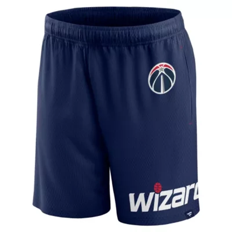 NBA Fanatics Washington Wizards Free Throw Mesh Shorts