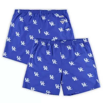 NCAA Kentucky Wildcats Big & Tall Backcast II Allover Print Logo Omni-Shade Shorts