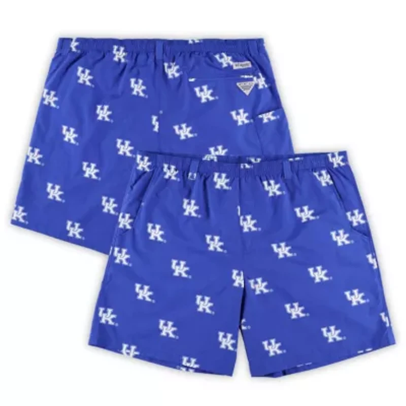 NCAA Kentucky Wildcats Big & Tall Backcast II Allover Print Logo Omni-Shade Shorts