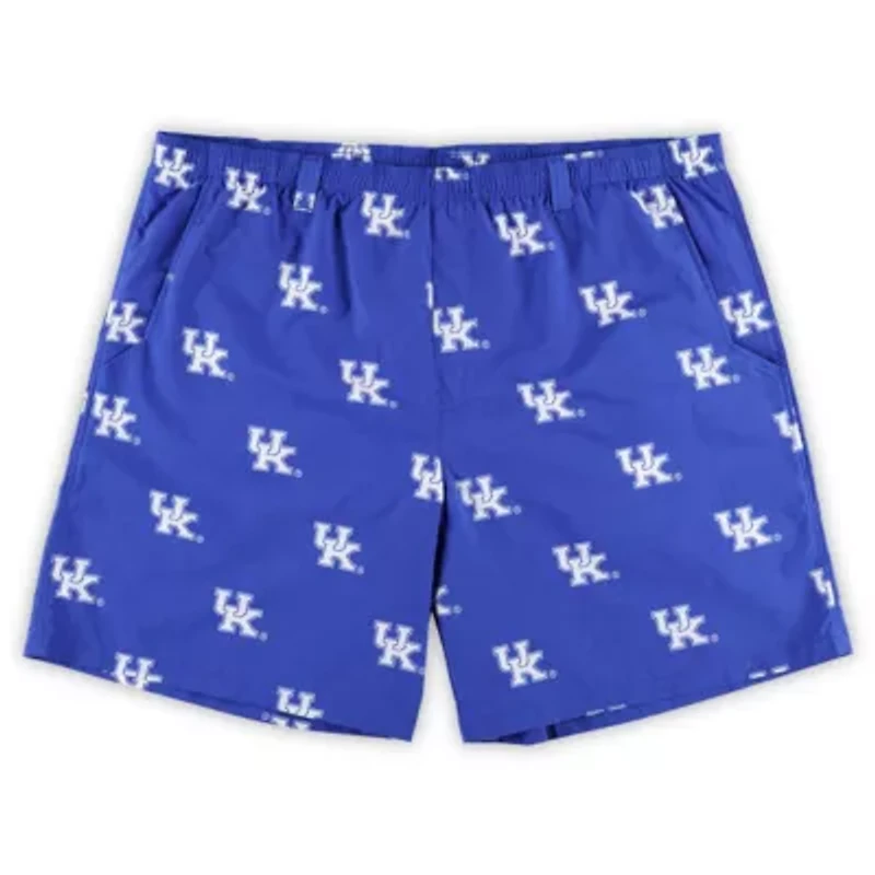 NCAA Kentucky Wildcats Big & Tall Backcast II Allover Print Logo Omni-Shade Shorts