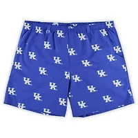 NCAA Kentucky Wildcats Big & Tall Backcast II Allover Print Logo Omni-Shade Shorts