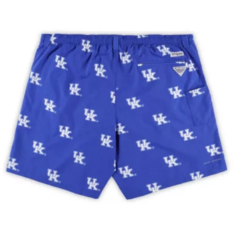 NCAA Kentucky Wildcats Big & Tall Backcast II Allover Print Logo Omni-Shade Shorts