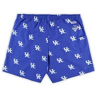 NCAA Kentucky Wildcats Big & Tall Backcast II Allover Print Logo Omni-Shade Shorts