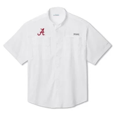 Alabama Crimson Tide NCAA Big & Tall Tamiami Omni-Shade Button-Down Shirt