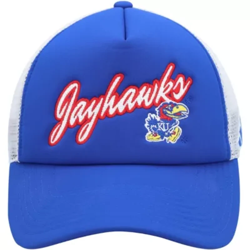 NCAA Kansas Jayhawks Script Trucker Snapback Hat