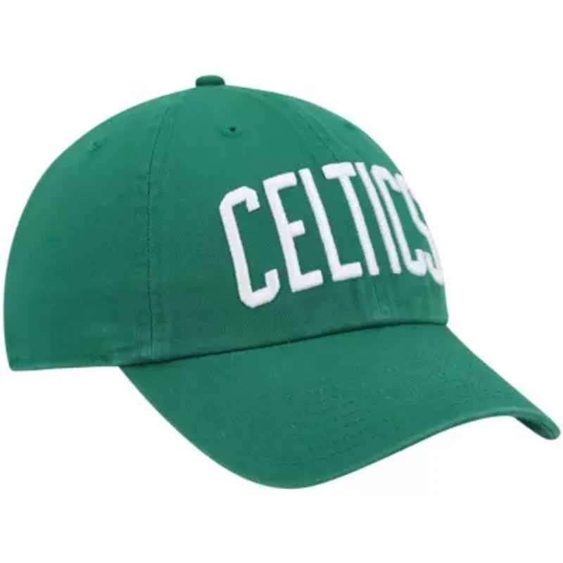 NBA Kelly Boston Celtics Clean Up Wordmark Adjustable Hat