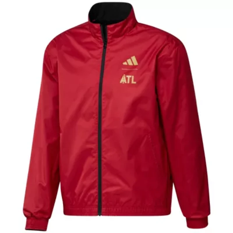MLS Black/Red Atlanta United FC 2023 On-Field Anthem Full-Zip Reversible Team Jacket