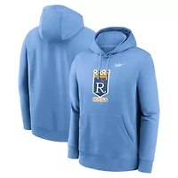 MLB Nike Light Kansas City Royals Cooperstown Collection Pullover Hoodie