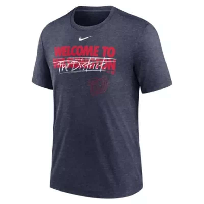 MLB Nike Washington Nationals Home Spin Tri-Blend T-Shirt